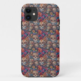 Sugar Skull Art - De dag van de doden Case-Mate iPhone Case