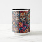 Sugar Skull Art - De dag van de doden Mok (Midden)
