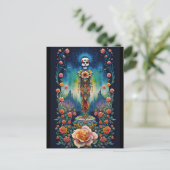 Sugar Skull Art - Dia de los Muertos Briefkaart (Staand voorkant)