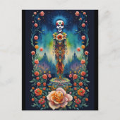 Sugar Skull Art - Dia de los Muertos Briefkaart (Voorkant)