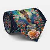 Sugar Skull Art - Dia de los Muertos Stropdas (Opgerold)