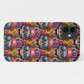 Sugar Skull Art - een kleurrijk Fusion Peace-teken Case-Mate iPhone Case (Achterkant (horizontaal))