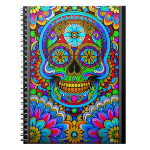 Sugar Skull Art - Een spectrum van geesten Notitieboek