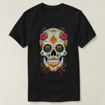 Sugar Skull Art - Feestelijk met Roze Rozen