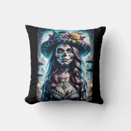 Sugar Skull Art - Feestelijke geest Kussen