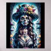 Sugar Skull Art - Feestelijke geest Poster (Voorkant)