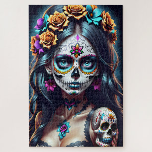 Sugar Skull Art - Fiesta van kleuren Legpuzzel