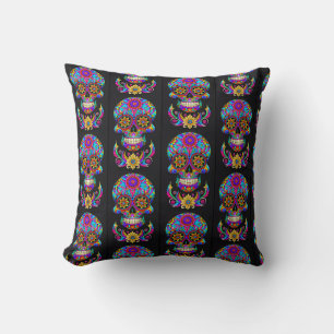 Sugar Skull Art - Folklore in kleur Kussen