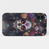 Sugar Skull Art - Gezichten van herinnering Case-Mate iPhone Case (Achterkant (horizontaal))
