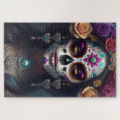 Sugar Skull Art - Gezichten van herinnering Legpuzzel (Horizontaal)