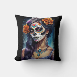 Sugar Skull Art - Gezichten van het festival Kussen