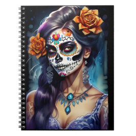 Sugar Skull Art - Gezichten van het festival Notitieboek