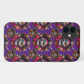 Sugar Skull Art - Jolly Pirate Skull (Paarse) Case-Mate iPhone Case (Achterkant (horizontaal))