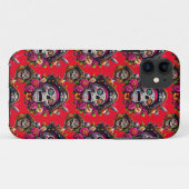 Sugar Skull Art - Jolly Pirate Skull (Rood) Case-Mate iPhone Case (Achterkant (horizontaal))