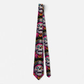 Sugar Skull Art - Jolly Pirate Skull Stropdas (Voorkant)