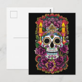 Sugar Skull Art - Kaars verlicht altaar Briefkaart (Voorkant / Achterkant)