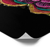 Sugar Skull Art - Kaars verlicht altaar Poster (Hoek)