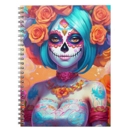 Sugar Skull Art - Kleuren van de Geest Notitieboek