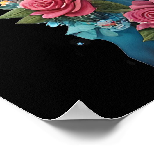 Sugar Skull Art - Kleurrijk Altaar Poster (Hoek)