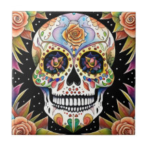 Sugar Skull Art - Kleurrijk Mexicaans Fiesta Desig