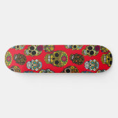 Sugar Skull Art kleurrijk patroon Persoonlijk Skateboard (Horizontaal)