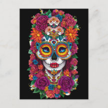 Sugar Skull Art - Kleurrijke Dia de los Muertos