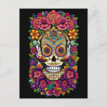 Sugar Skull Art - Kleurrijke Dia de los Muertos