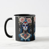 Sugar Skull Art - Kleurrijke Dia de los Muertos Mok (Links)