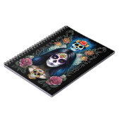 Sugar Skull Art - Kleurrijke Skull make-up Notitieboek (Linkerzijde)