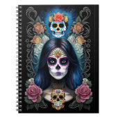 Sugar Skull Art - Kleurrijke Skull make-up Notitieboek (Voorkant)