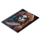 Sugar Skull Art - kleurrijke uitdrukkingen Notitieboek (Linkerzijde)