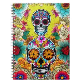 Sugar Skull Art - Kunst van het Herdenken Notitieboek