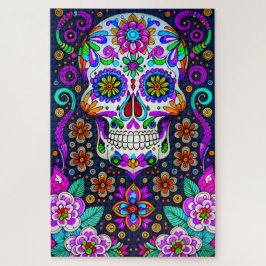 Sugar Skull Art - Leven in de dood Legpuzzel