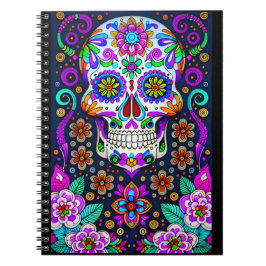 Sugar Skull Art - Leven in de dood Notitieboek