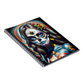 Sugar Skull Art - Levendig en vet Notitieboek (Rechterzijde)