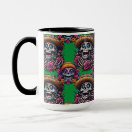 Sugar Skull Art - Levendige Dag van de Doden (Groe Mok