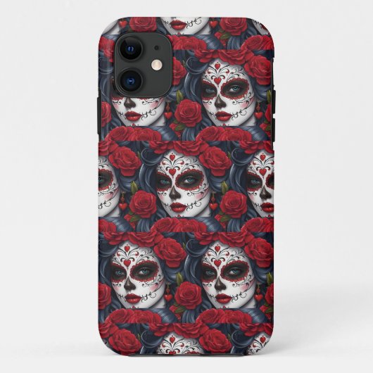 Sugar Skull Art - Levendige herinnering Case-Mate iPhone Case (Achterkant)