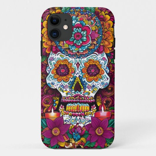 Sugar Skull Art - Levendige tradities van Mexico Case-Mate iPhone Case (Achterkant)