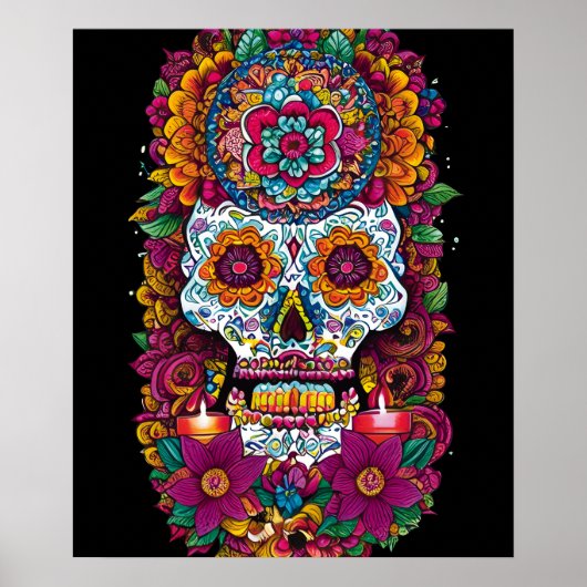 Sugar Skull Art - Levendige tradities van Mexico Poster (Voorkant)