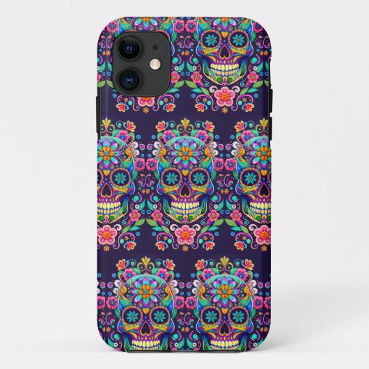 Sugar Skull Art - Levendige uitdrukking van tradit Case-Mate iPhone Case (Achterkant)