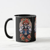 Sugar Skull Art - Man staand in boog Mok (Links)