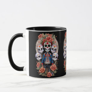 Sugar Skull Art - Man staand in boog Mok