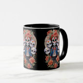 Sugar Skull Art - Man staand in boog Mok (Voorkant rechts)