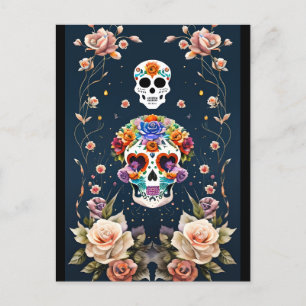 Sugar Skull Art - Mexicaans erfgoed Briefkaart
