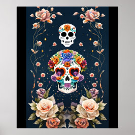 Sugar Skull Art - Mexicaans erfgoed Poster