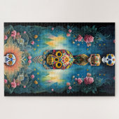 Sugar Skull Art - Mexicaanse Dag van de Doden: Legpuzzel (Horizontaal)