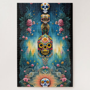 Sugar Skull Art - Mexicaanse Dag van de Doden: Legpuzzel