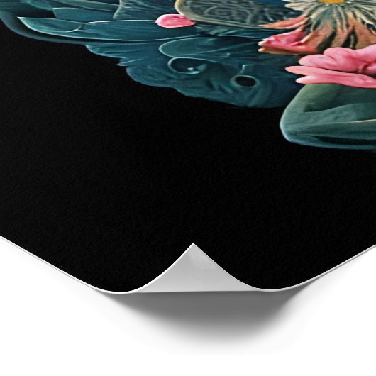 Sugar Skull Art - Mexicaanse Dag van de Doden: Poster (Hoek)