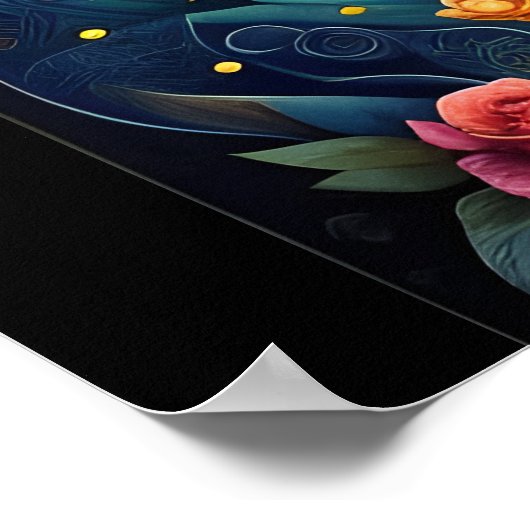 Sugar Skull Art - Mexicaanse magie Poster (Hoek)