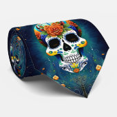Sugar Skull Art - Mexicaanse magie Stropdas (Opgerold)